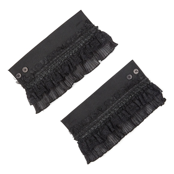 Accordion Pleated Sheer Cuffs - Picture 2 of 2